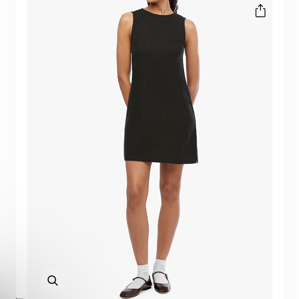 WeWoreWhat Classic Black Sleeveless Mini Dress